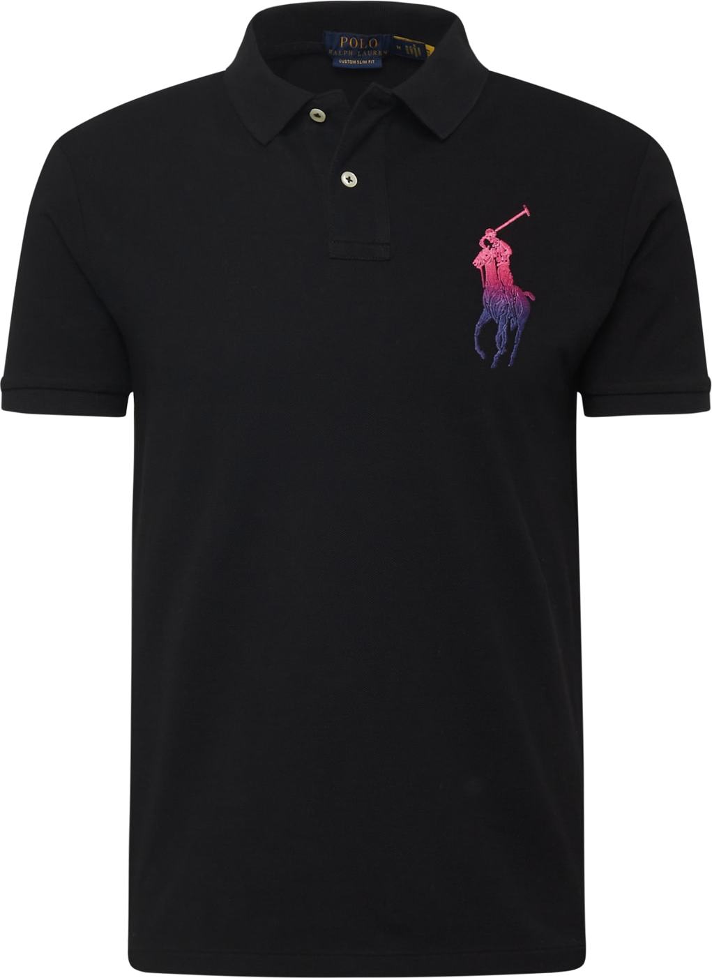 Tričko Polo Ralph Lauren švestková / pink / černá