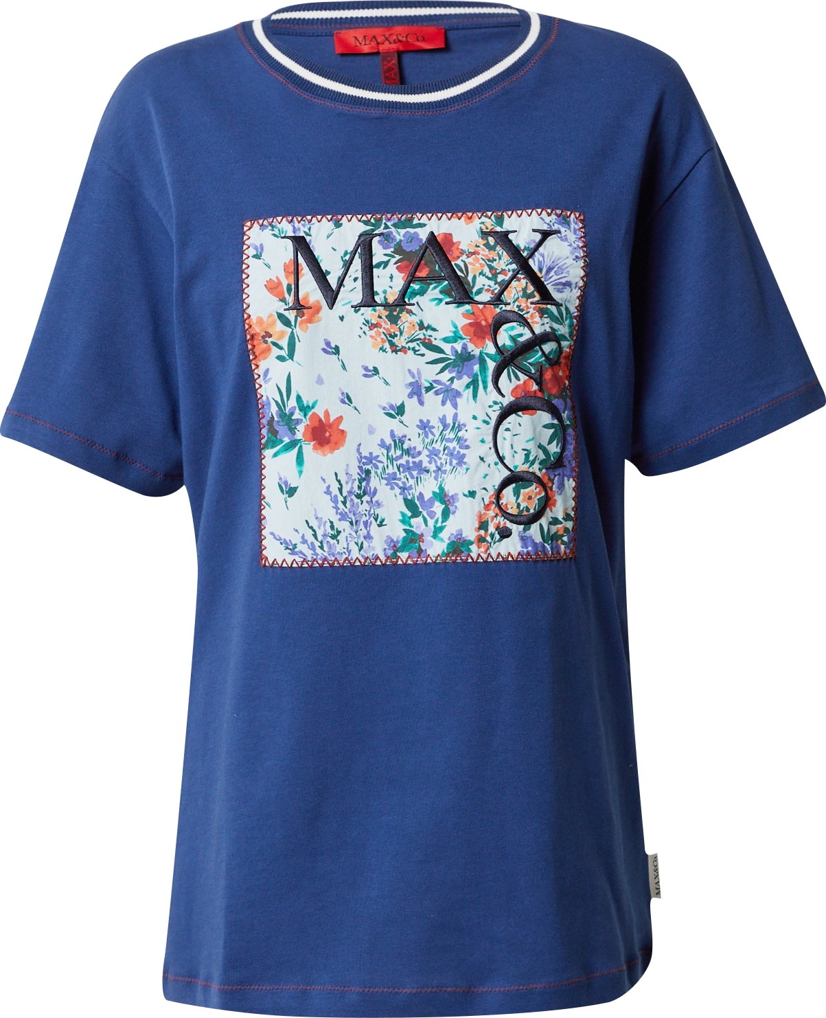 Tričko MAX&Co. tmavě modrá / nefritová / šeříková / červená