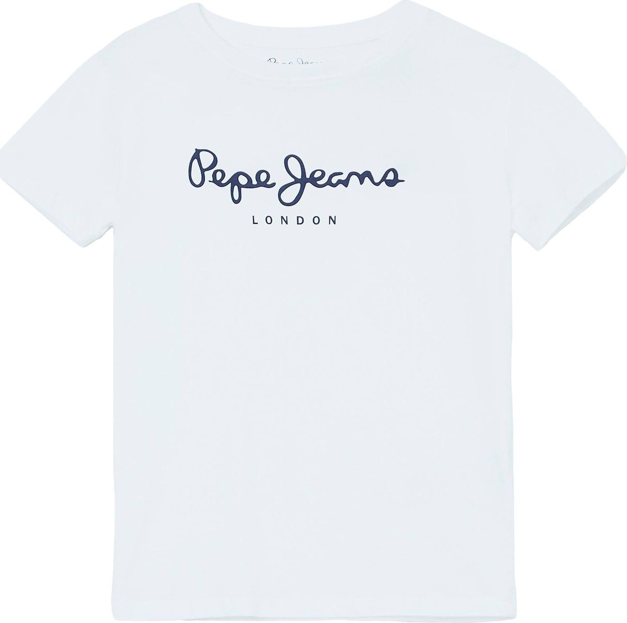 Tričko Pepe Jeans černá / bílá