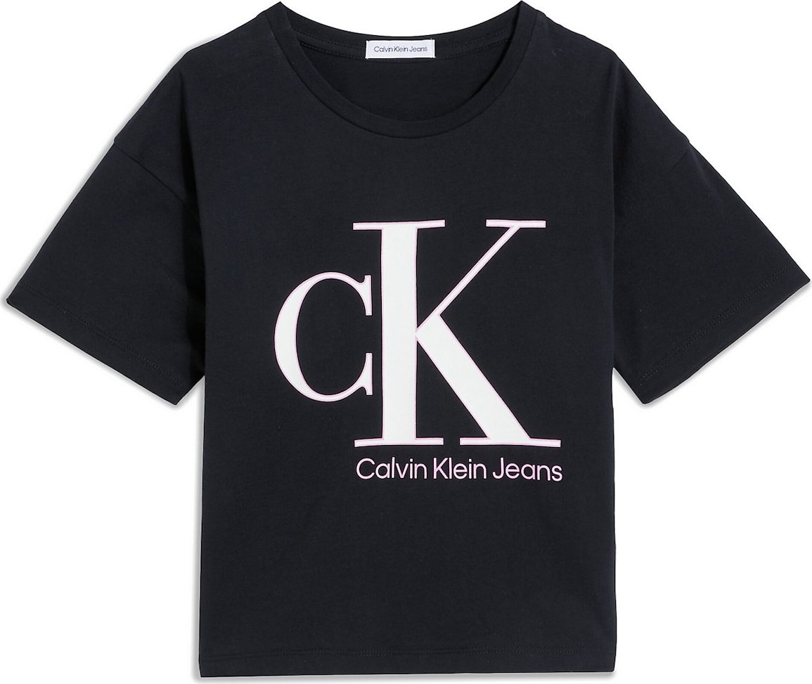 Tričko Calvin Klein světle růžová / černá / bílá