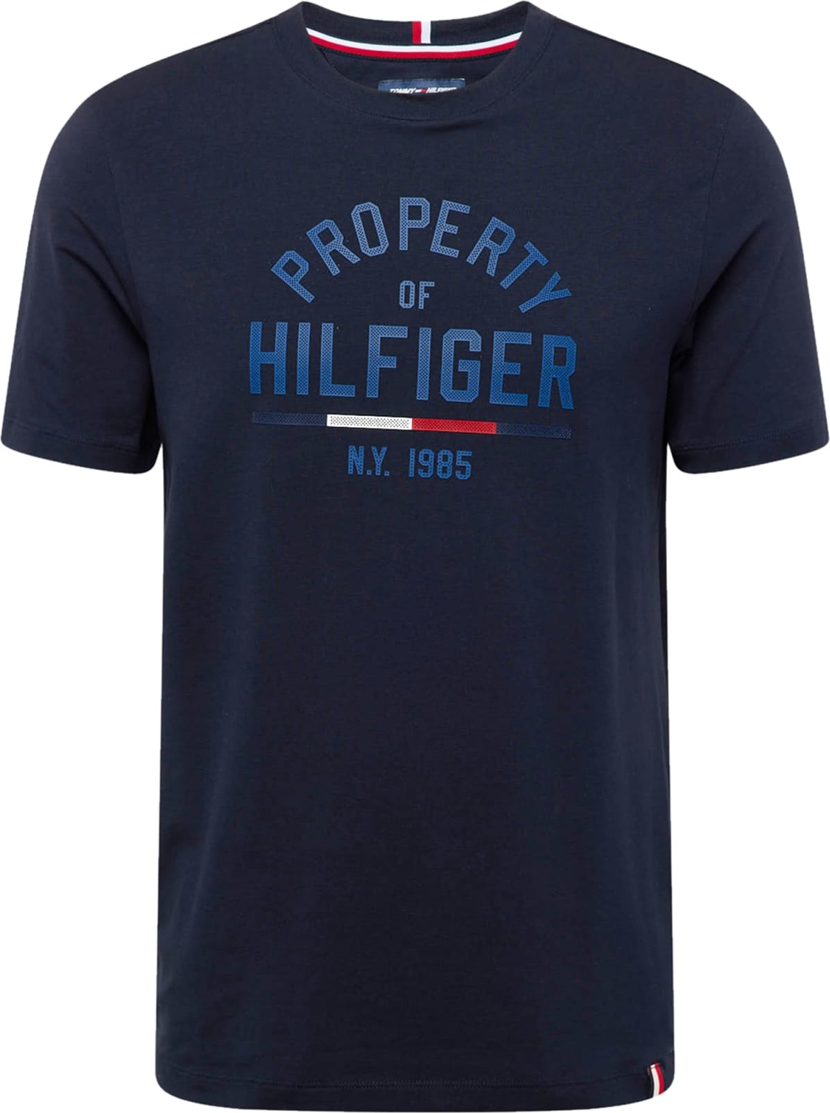 Tričko Tommy Hilfiger námořnická modř / enciánová modrá / jasně červená / bílá