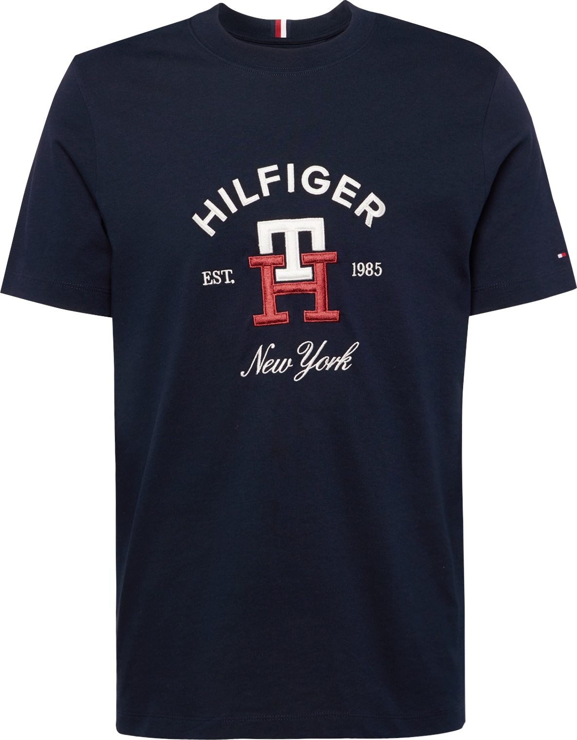 Tričko Tommy Hilfiger námořnická modř / krvavě červená / bílá