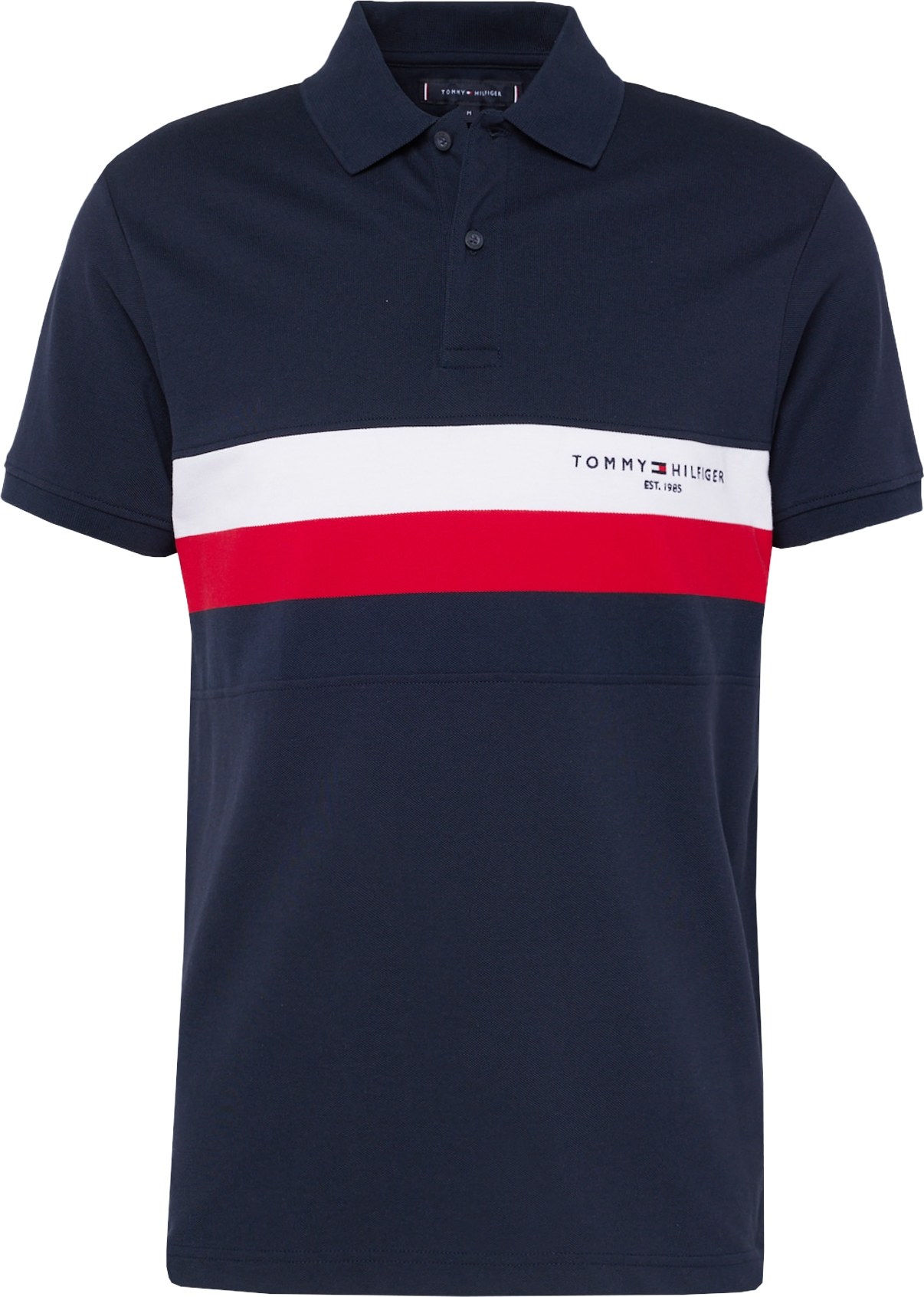 Tričko Tommy Hilfiger marine modrá / červená / bílá