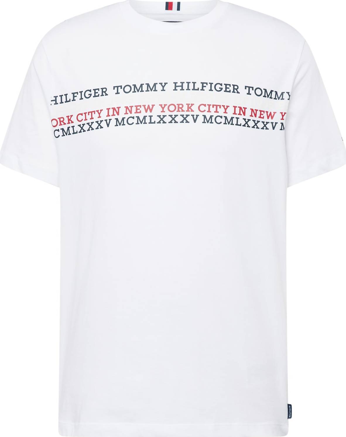 Tričko Tommy Hilfiger červená / černá / bílá