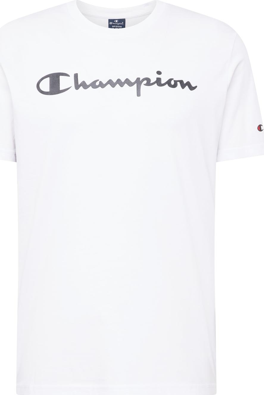 Tričko Champion Authentic Athletic Apparel černá / bílá