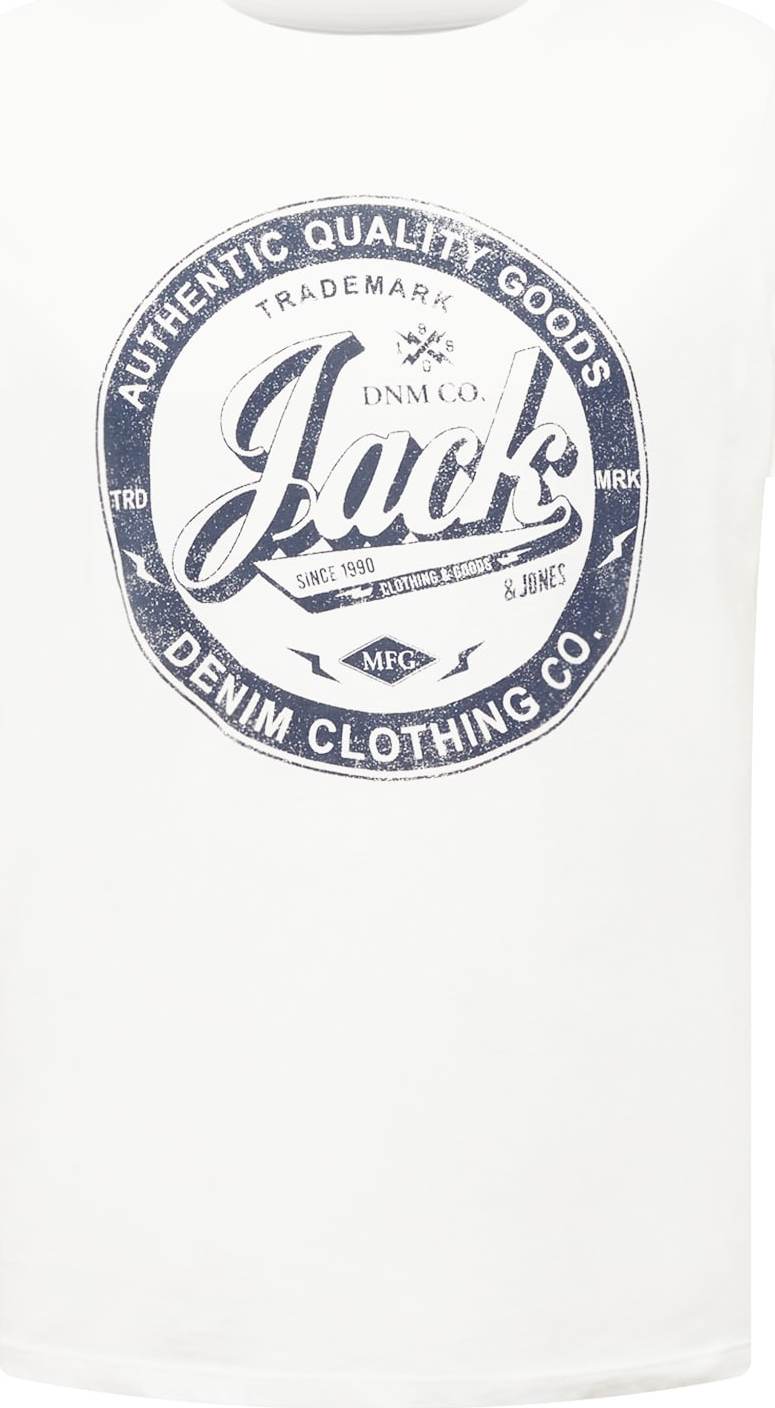 Tričko jack & jones námořnická modř / bílá