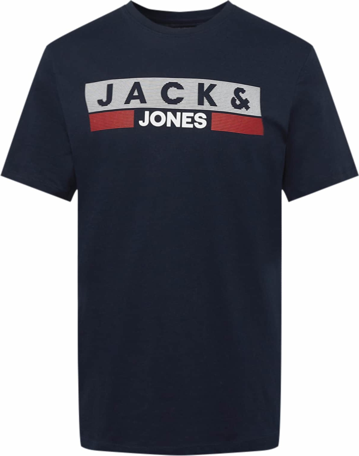 Tričko jack & jones námořnická modř / jasně červená / bílá