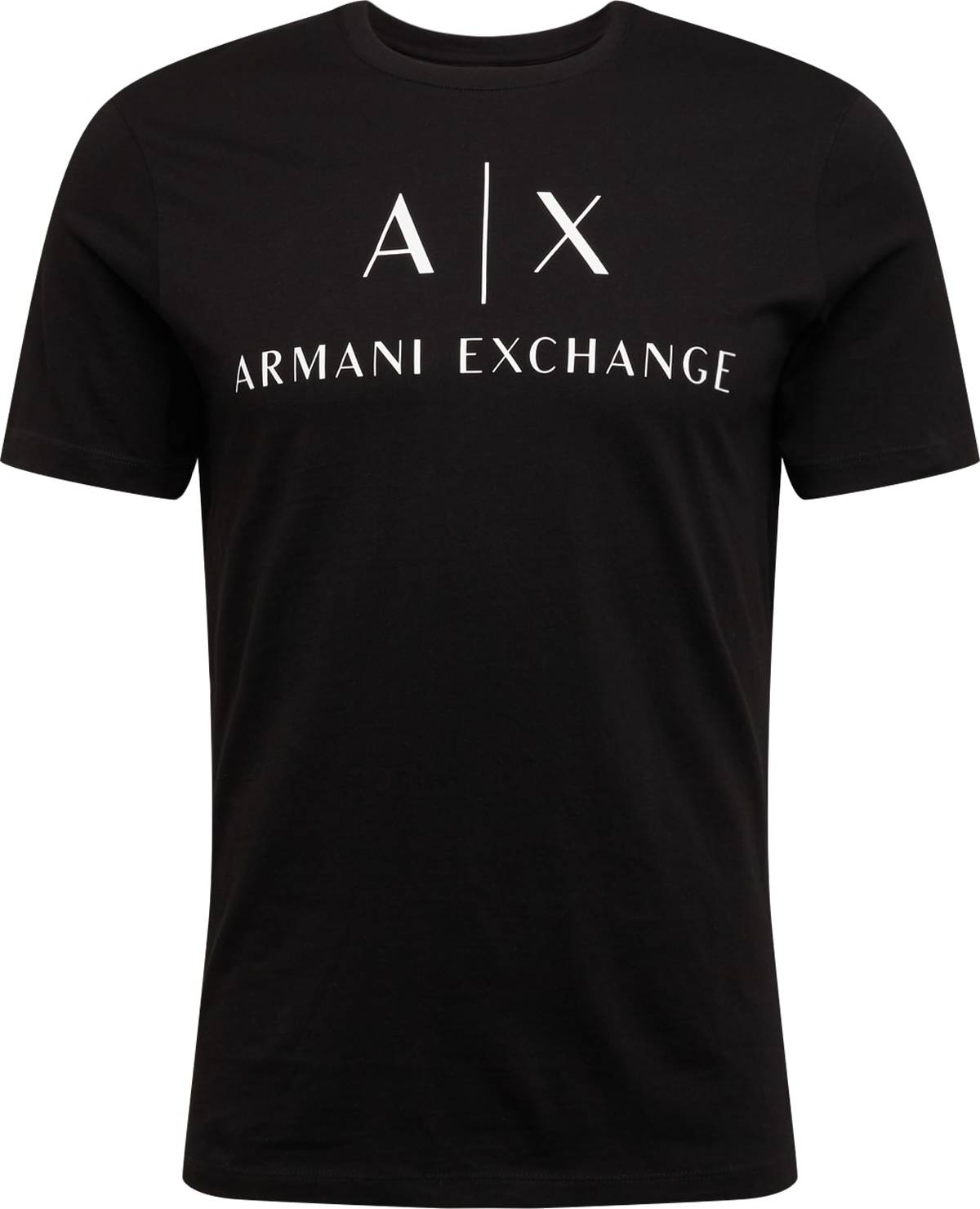 Tričko Armani Exchange černá / bílá