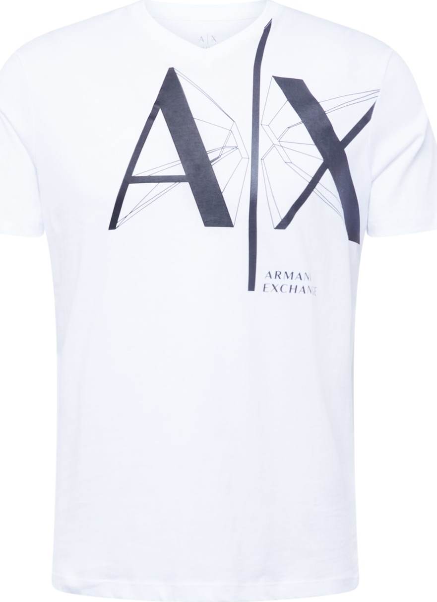 Tričko Armani Exchange marine modrá / bílá