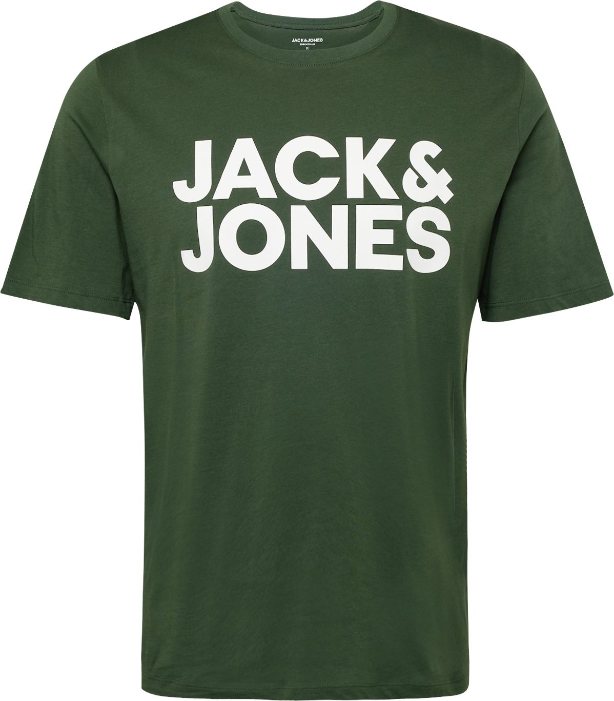 Tričko jack & jones tmavě zelená / bílá