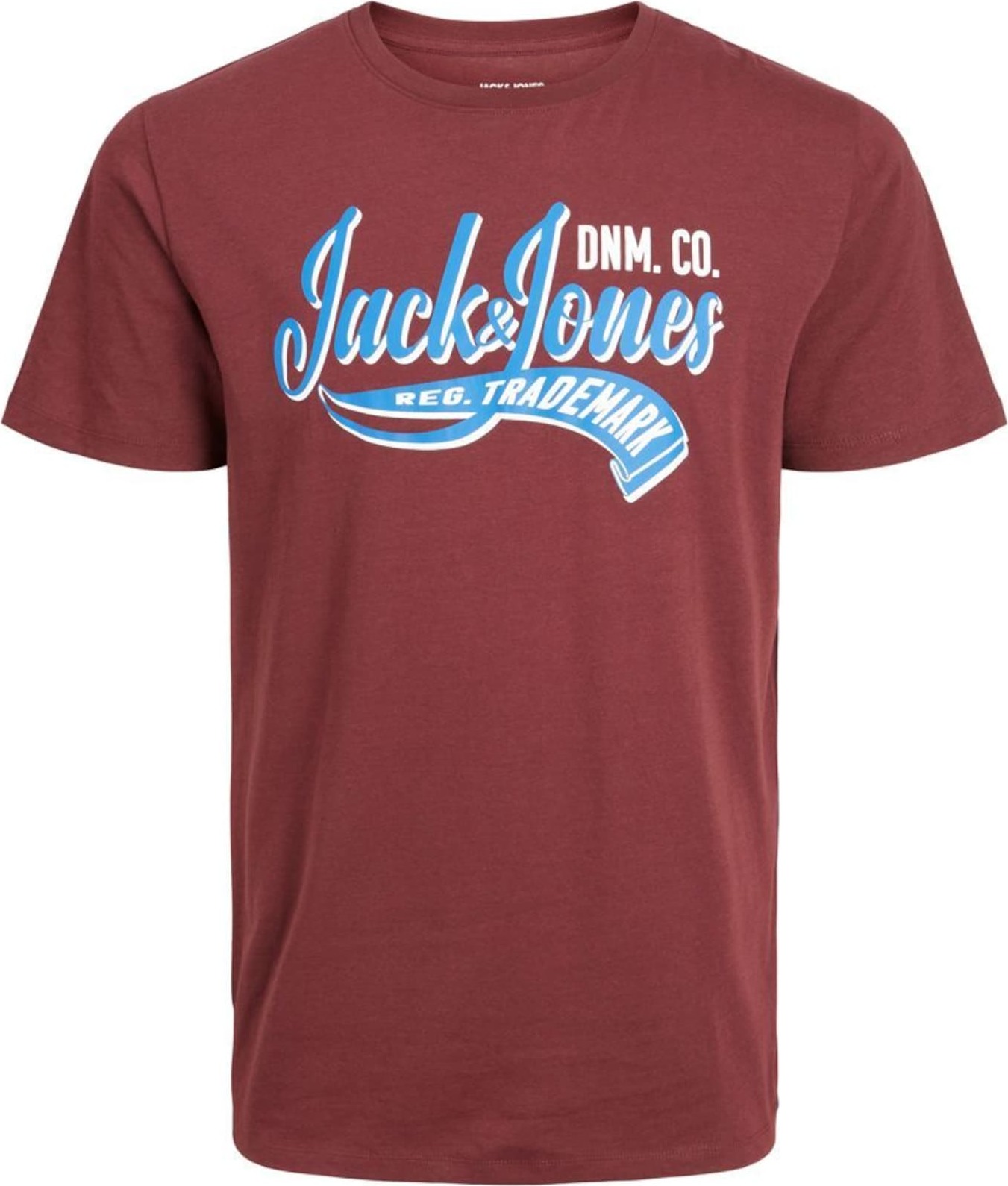 Tričko Jack & Jones Plus modrá / červená / bílá