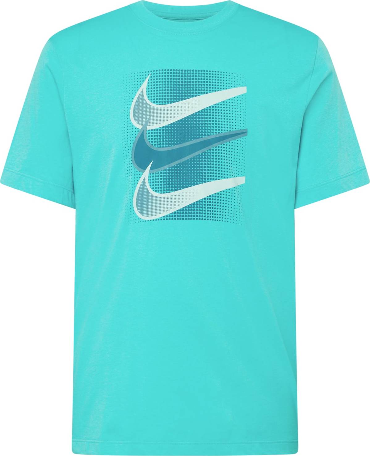 Tričko Nike Sportswear marine modrá / tyrkysová / šedá