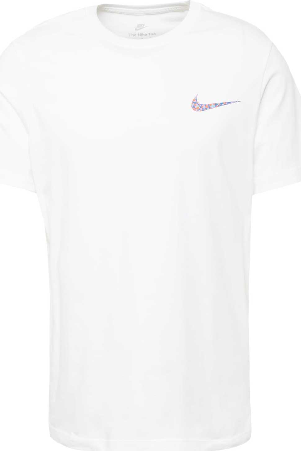 Tričko Nike Sportswear modrá / tyrkysová / oranžová / bílá