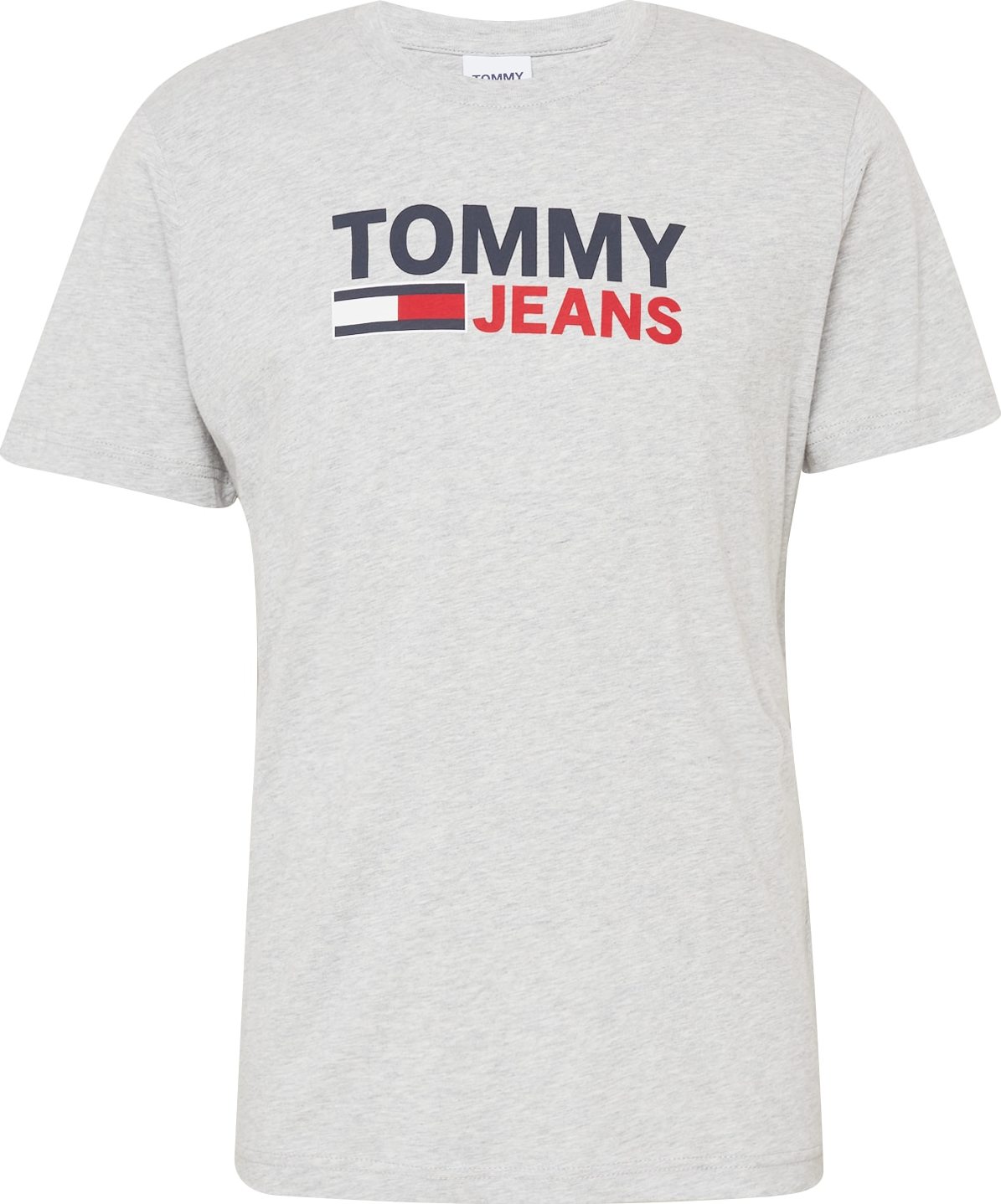 Tričko Tommy Hilfiger marine modrá / světle šedá / červená / bílá