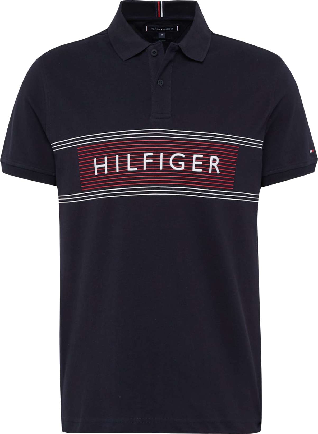 Tričko Tommy Hilfiger noční modrá / červená / bílá