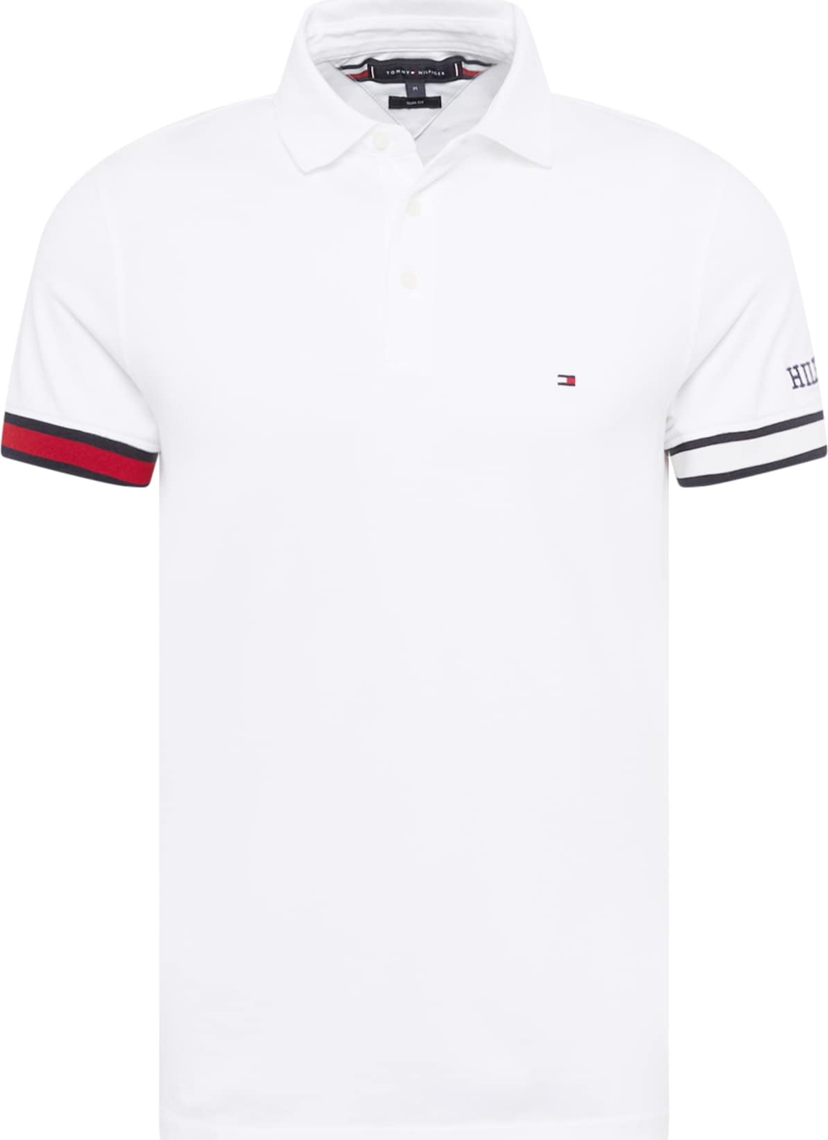 Tričko Tommy Hilfiger marine modrá / krvavě červená / bílá