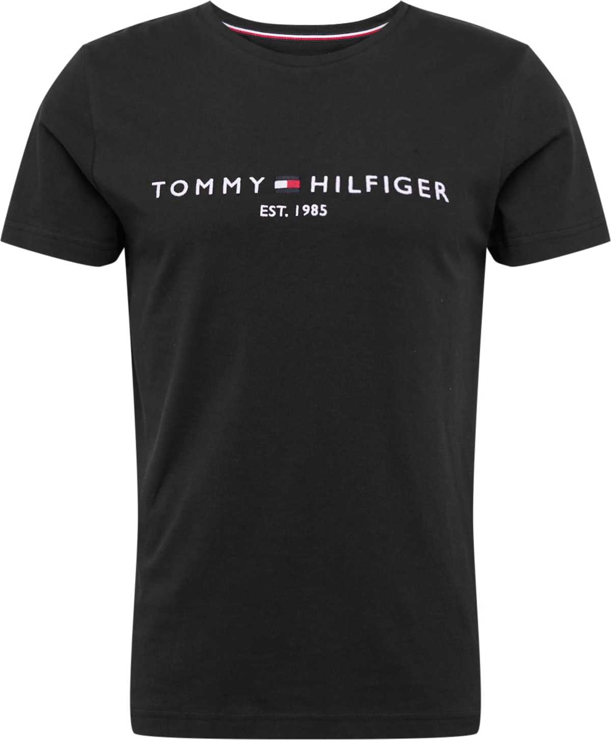 Tričko Tommy Hilfiger námořnická modř / černá / bílá