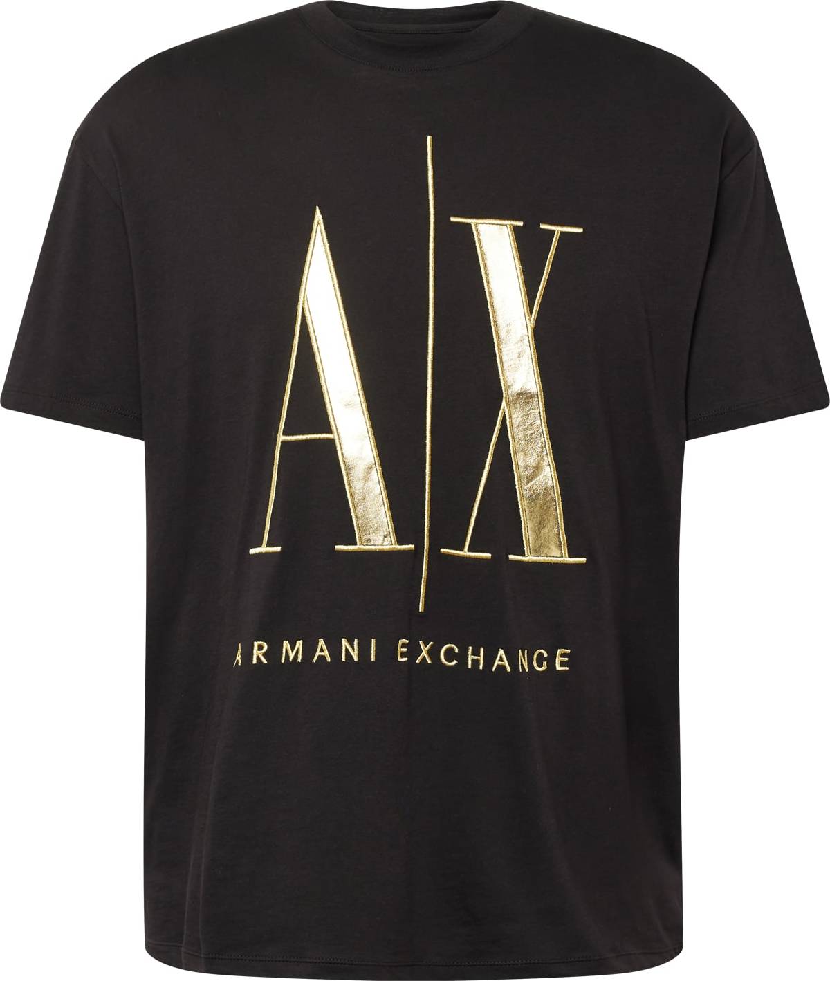 Tričko Armani Exchange zlatá / černá