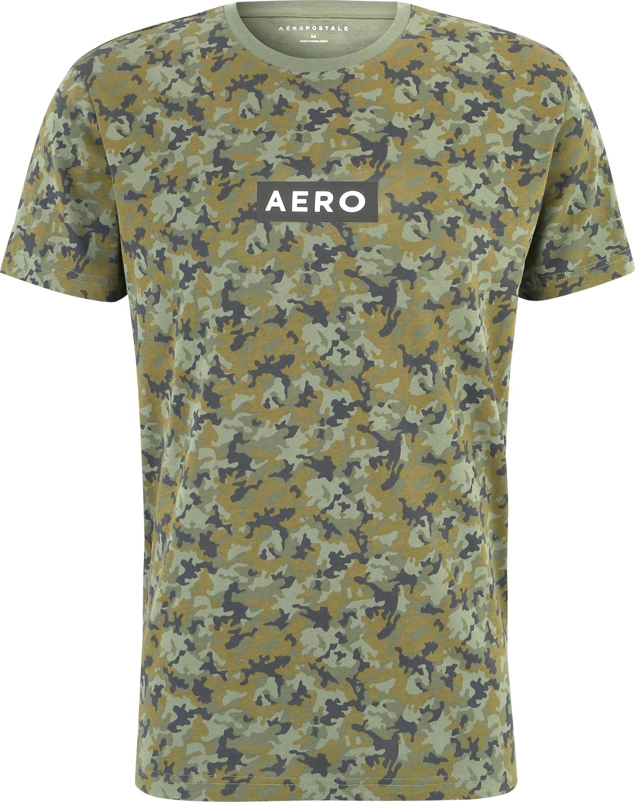 Tričko AÉROPOSTALE khaki / olivová / pastelově zelená / černá