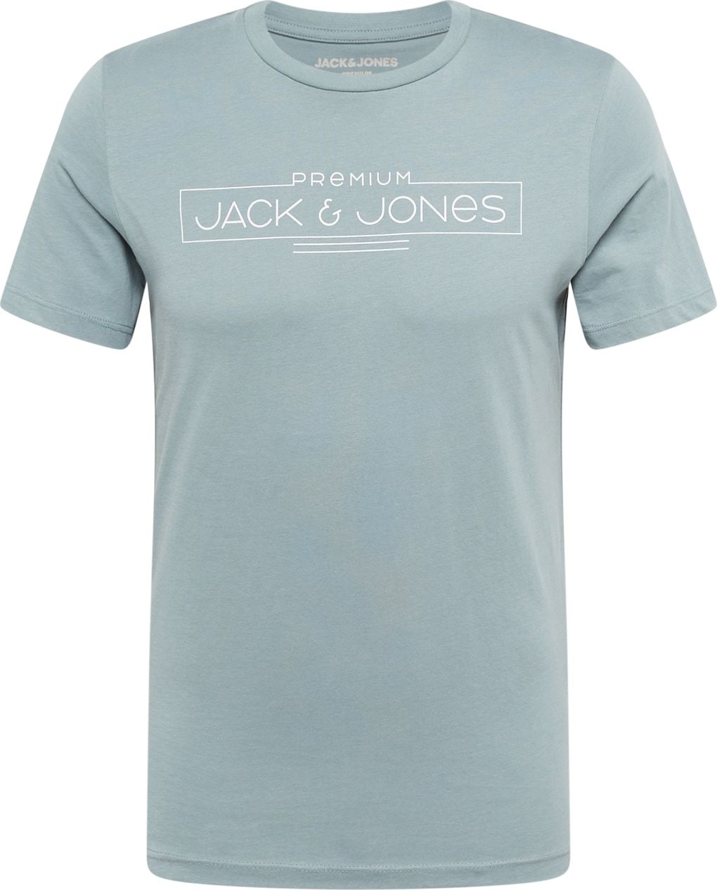 Tričko 'BOOSTER' jack & jones pastelová modrá / bílá