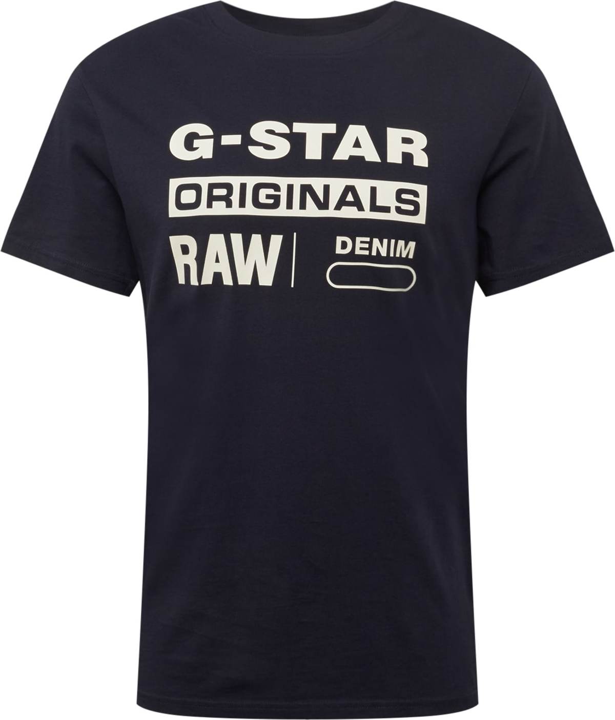 Tričko 'Graphic 8' G-Star Raw tmavě modrá / bílá