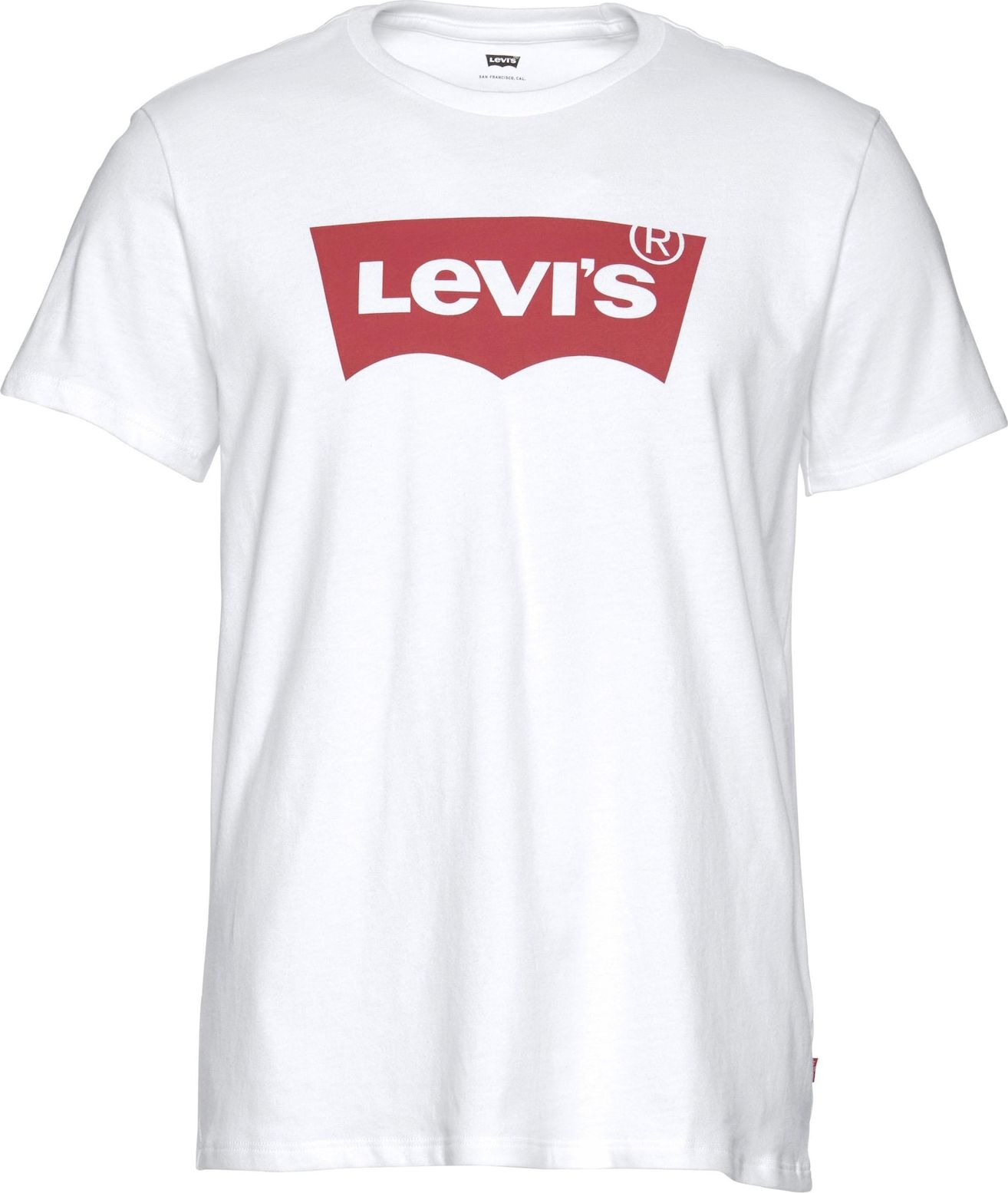Tričko 'GRAPHIC SET-IN NECK NEUTRALS' Levis červená / bílá