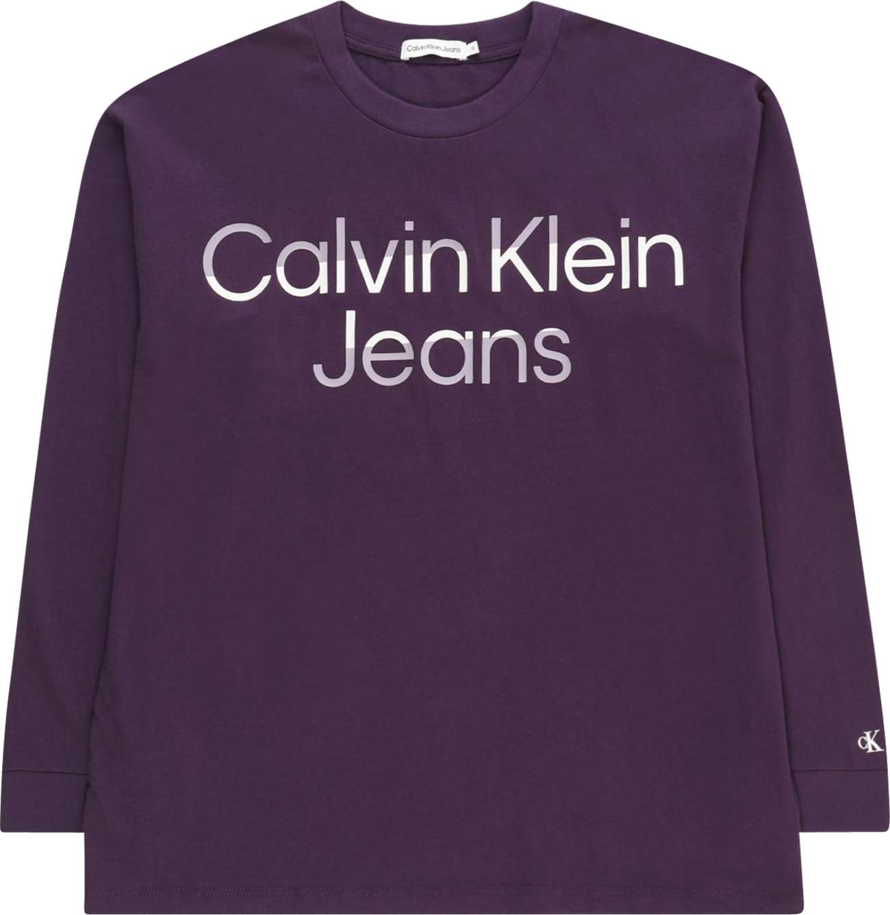 Tričko 'HERO' Calvin Klein Jeans pastelová fialová / tmavě fialová / bílá