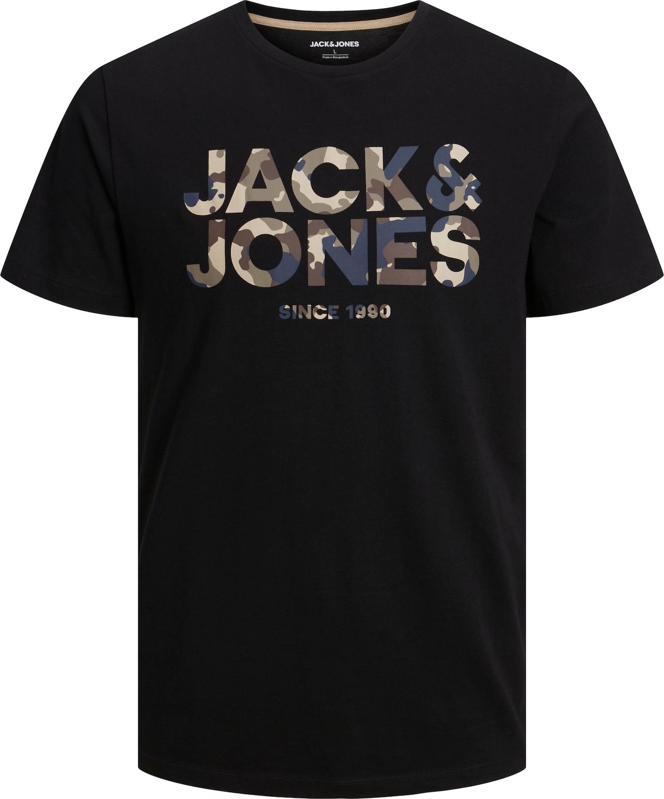 Tričko 'James' jack & jones světle béžová / námořnická modř / khaki / černá