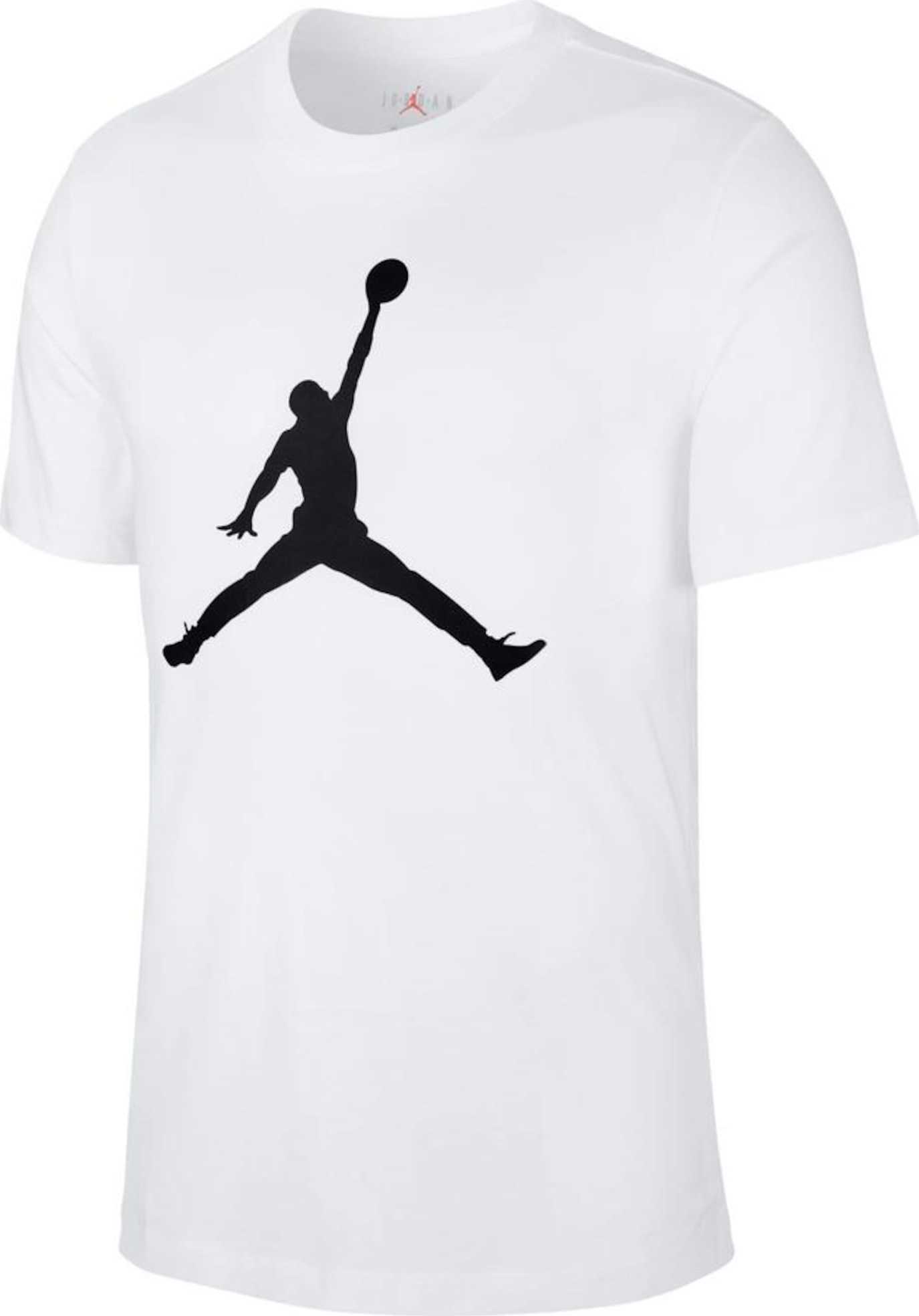 Tričko 'Jumpman' Jordan černá / bílá