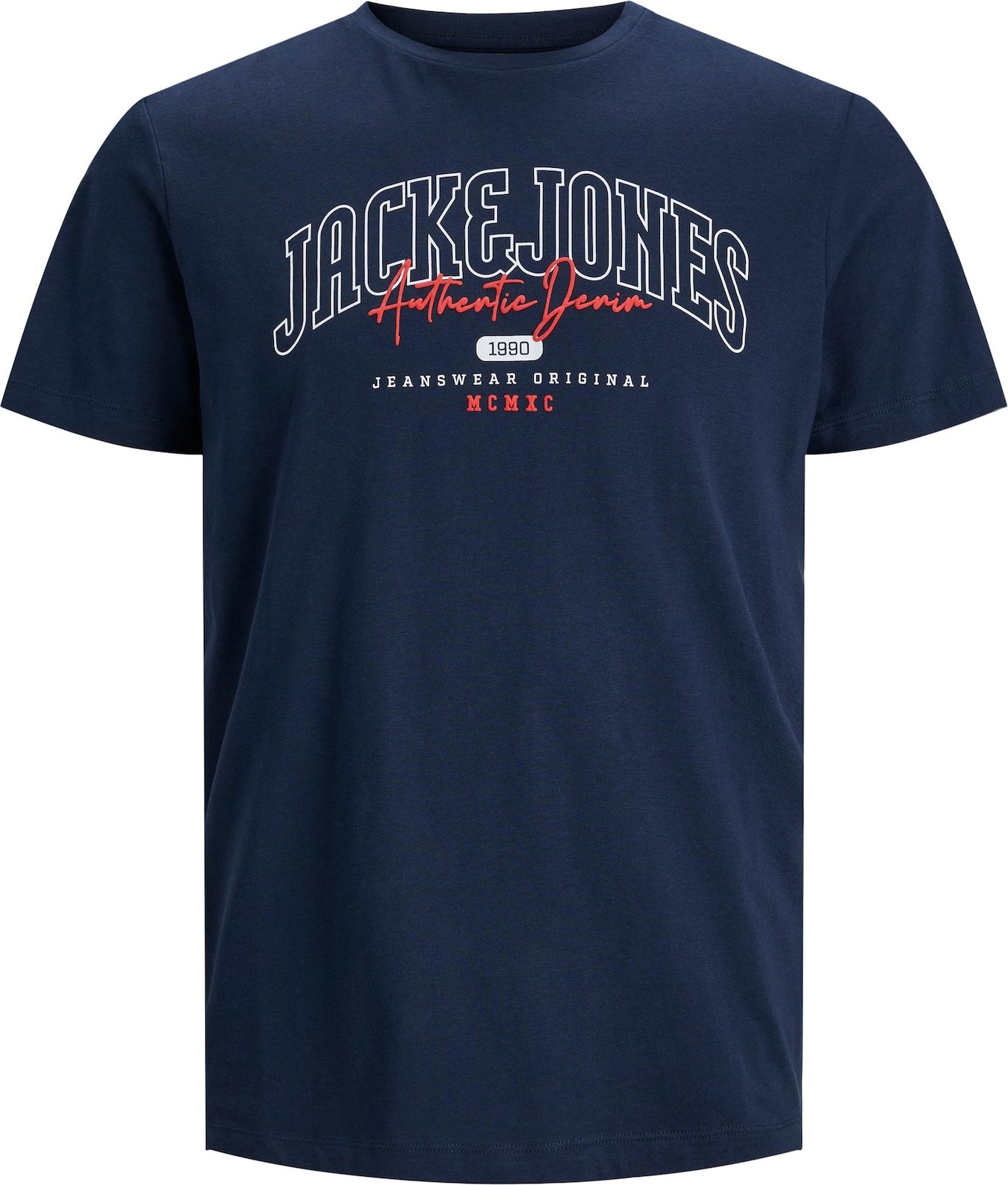 Tričko 'LARRY' jack & jones námořnická modř / červená / bílá