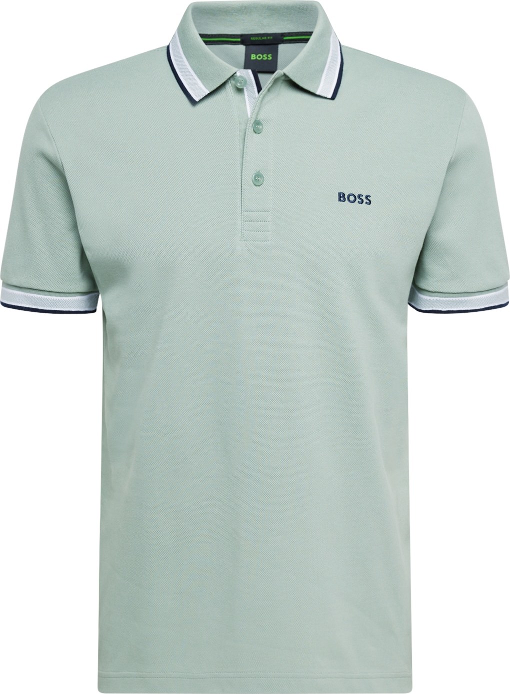 Tričko 'Paddy' BOSS Green námořnická modř / pastelově zelená / bílá