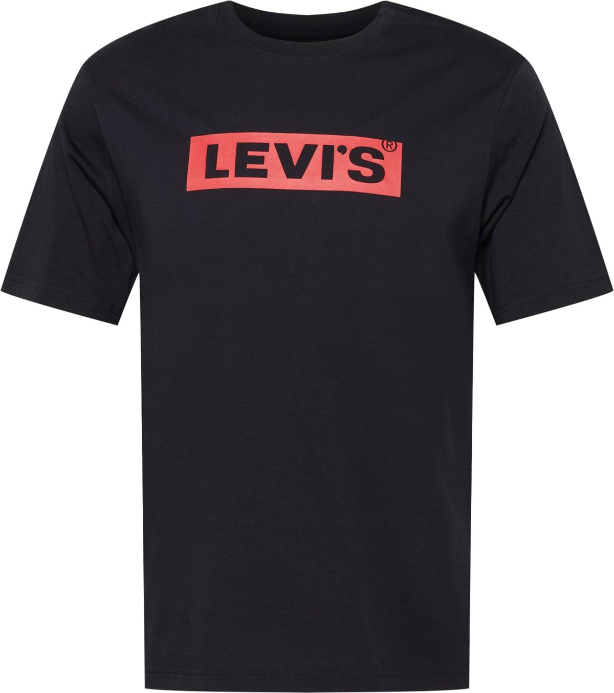 Tričko 'SS RELAXED FIT TEE BLACKS' Levis světle červená / černá