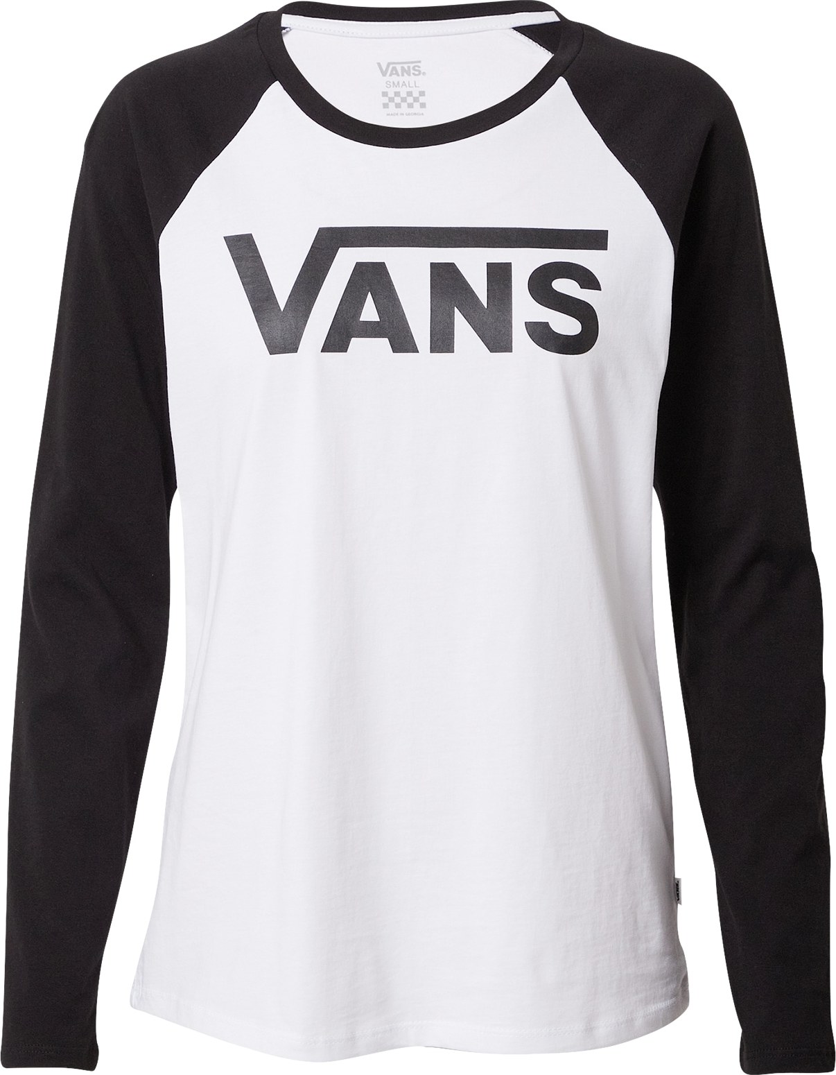 Tričko 'WM FLYING V LS RAGLAN' Vans černá / bílá