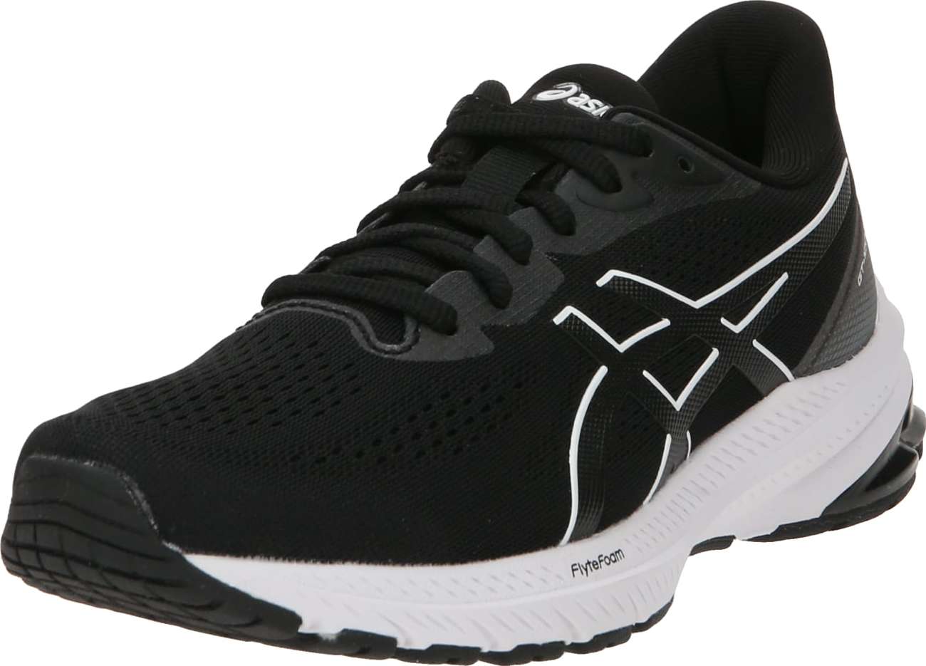 Běžecká obuv 'GT-1000 12' ASICS tmavě šedá / černá / bílá