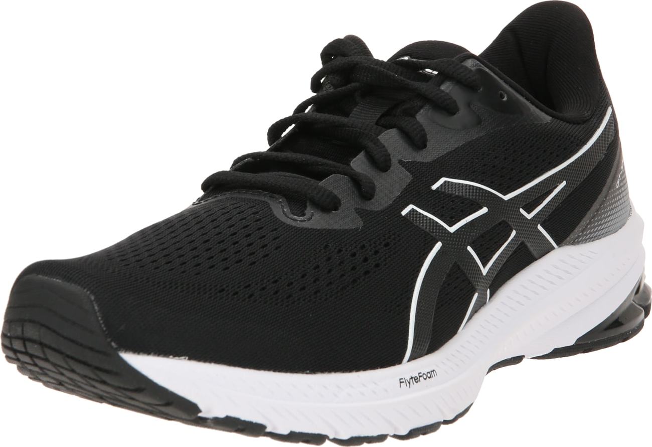 Běžecká obuv 'GT-1000 12' ASICS černá / bílá