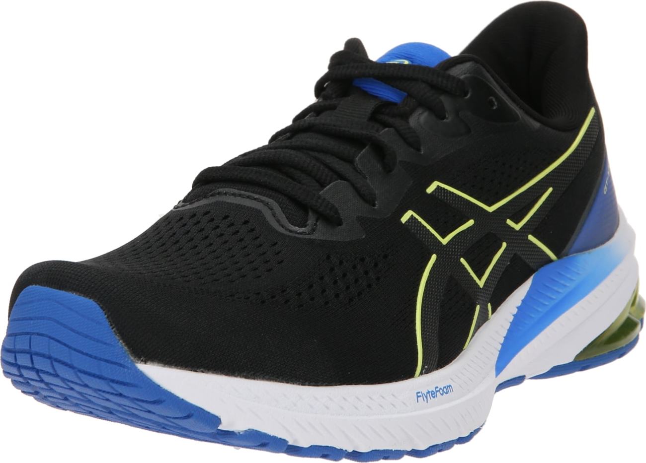 Běžecká obuv 'GT-1000 12' ASICS modrá / svítivě žlutá / černá