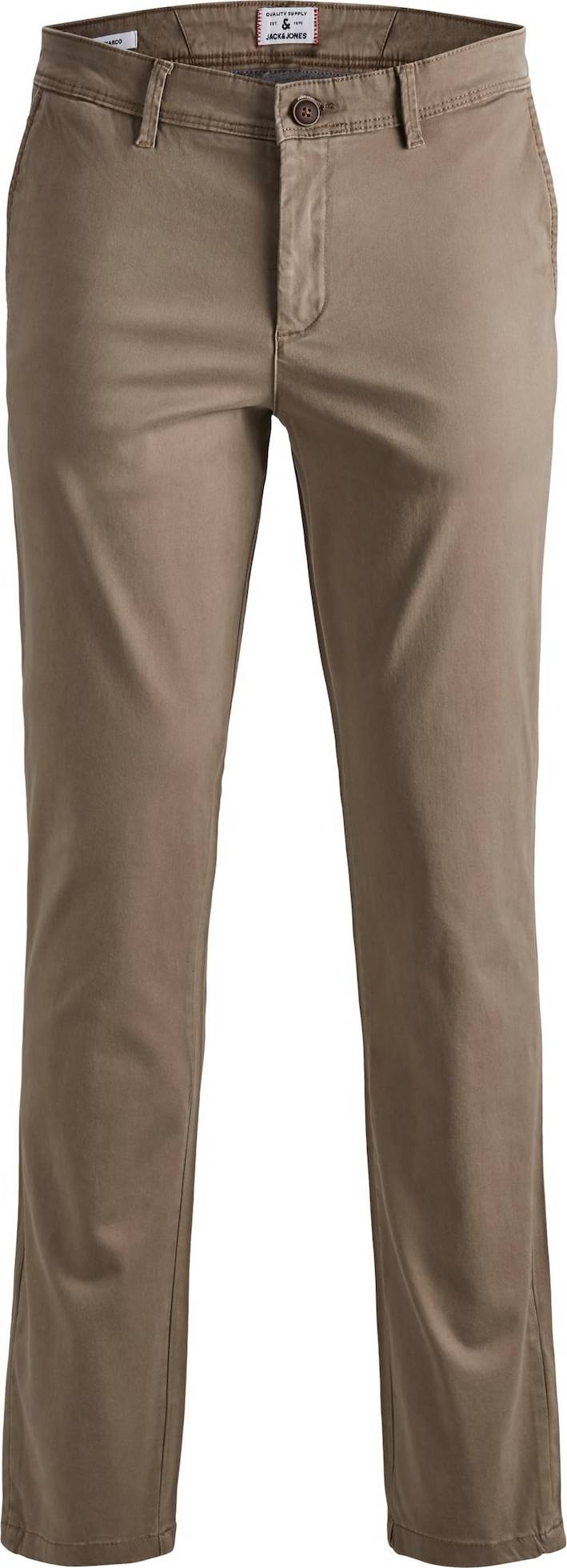 Chino kalhoty 'Marco' Jack & Jones Plus tmavě béžová