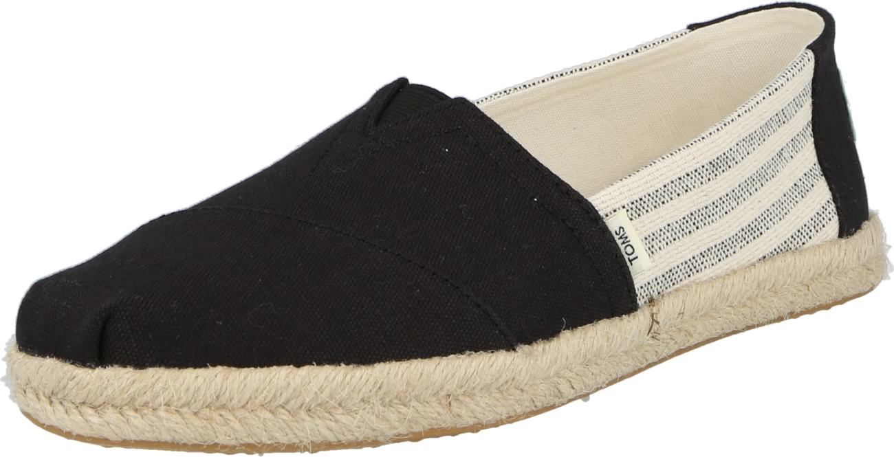 Espadrilky TOMS tmavě modrá / černá / bílá