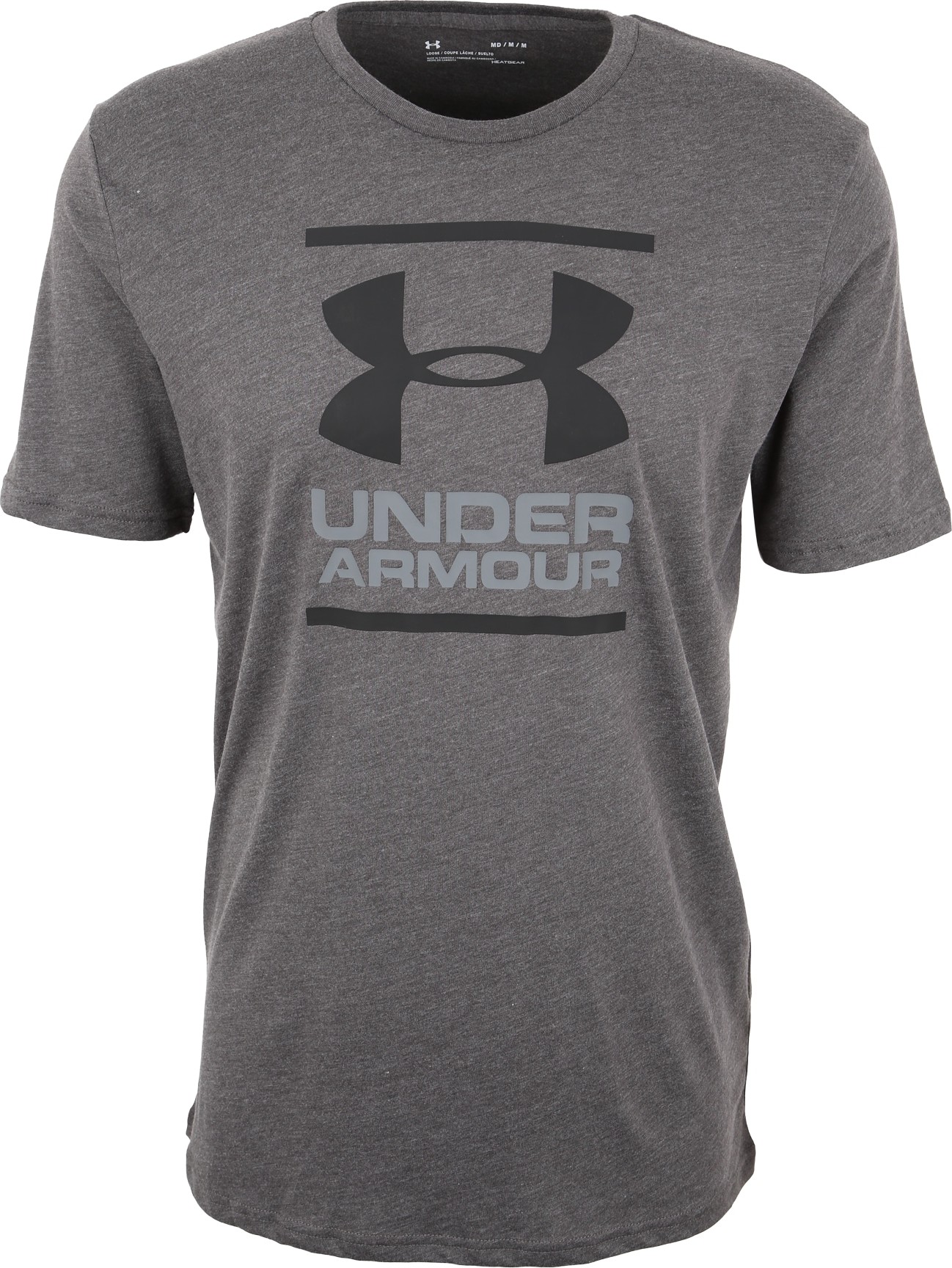 Funkční tričko 'Foundation' Under Armour světle šedá / tmavě šedá