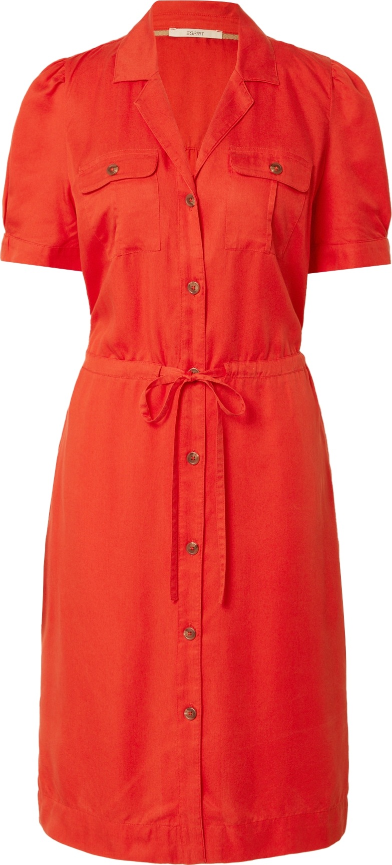 Košilové šaty Esprit oranžově červená