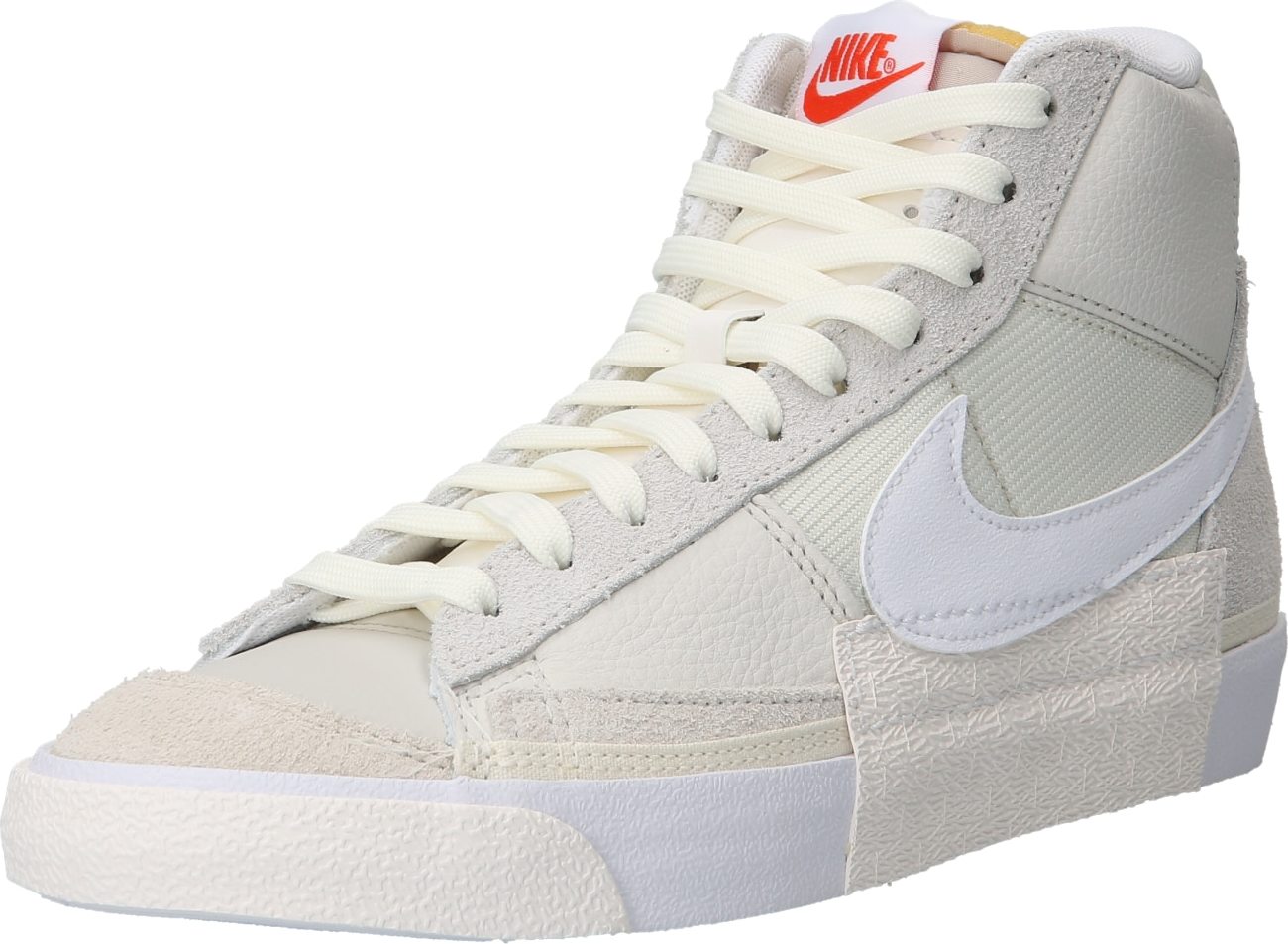 Kotníkové tenisky 'BLAZER MID PRO CLUB' Nike Sportswear světle šedá / bílá