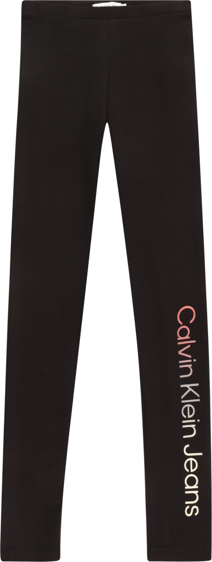 Legíny Calvin Klein Jeans pastelově červená / černá / bílá