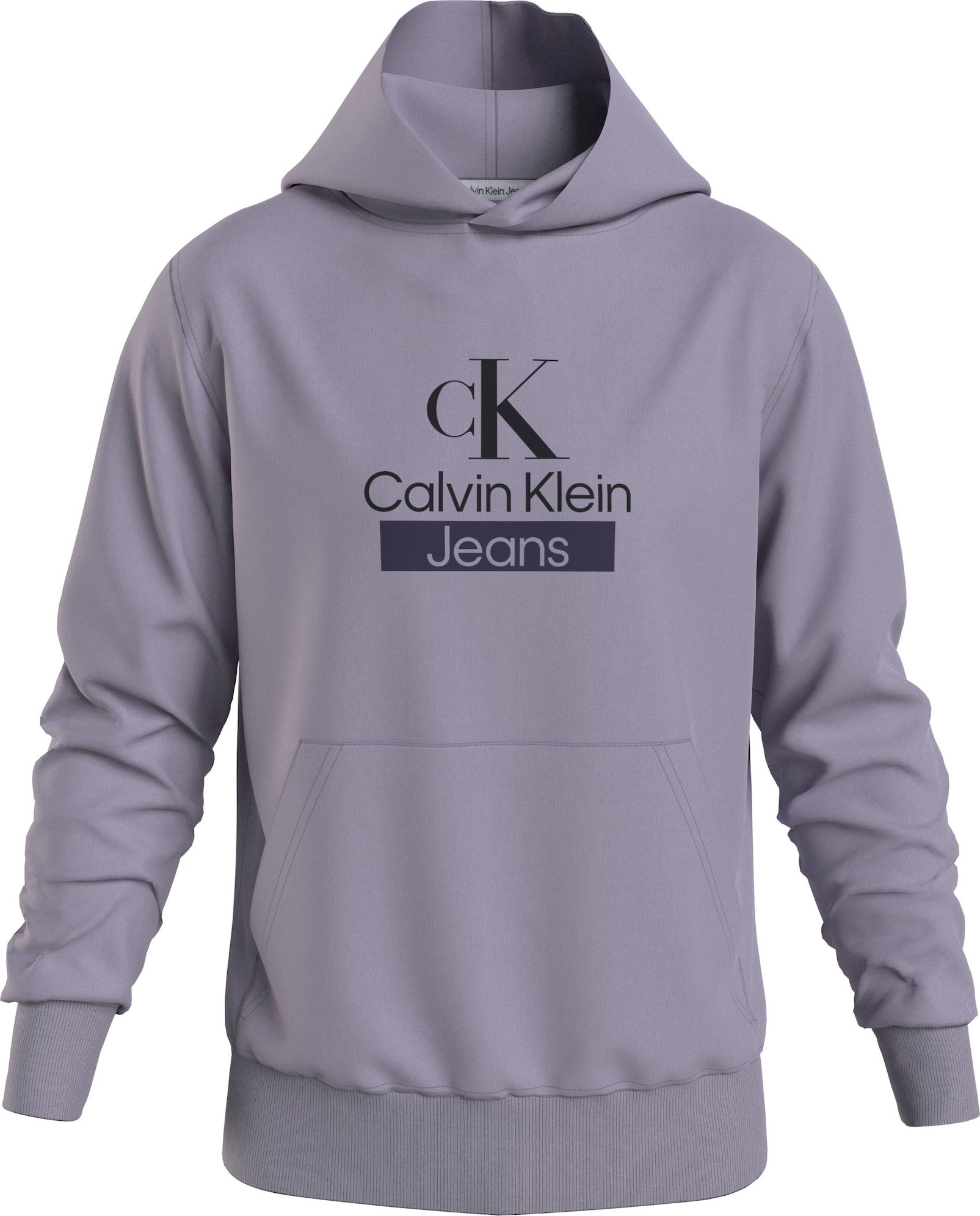 Mikina Calvin Klein Jeans šeříková / černá