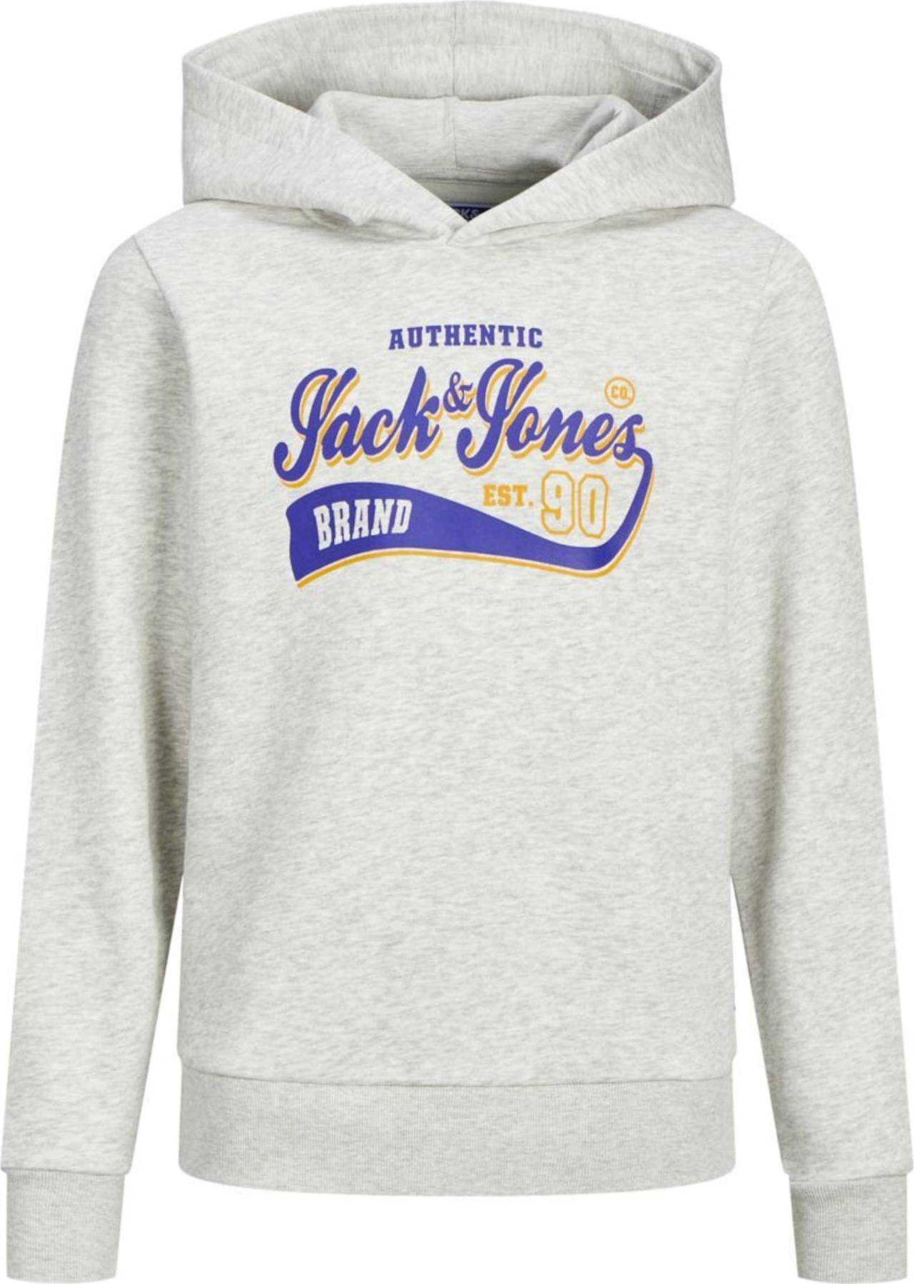 Mikina Jack & Jones Junior modrá / žlutá / šedá