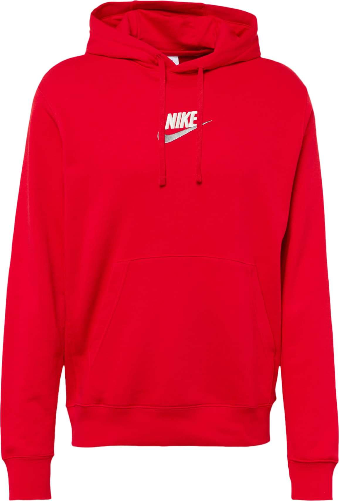 Mikina Nike Sportswear červená / stříbrná / bílá