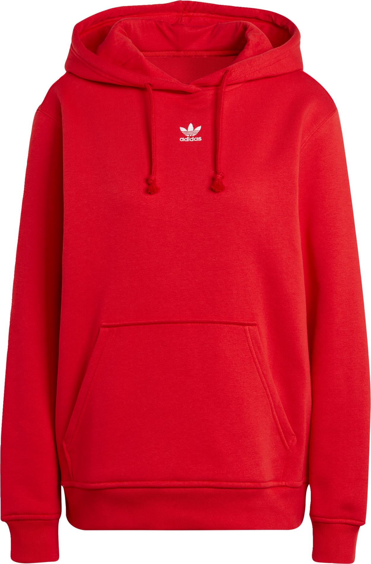 Mikina 'Adicolor Essentials Fleece' adidas Originals červená / bílá