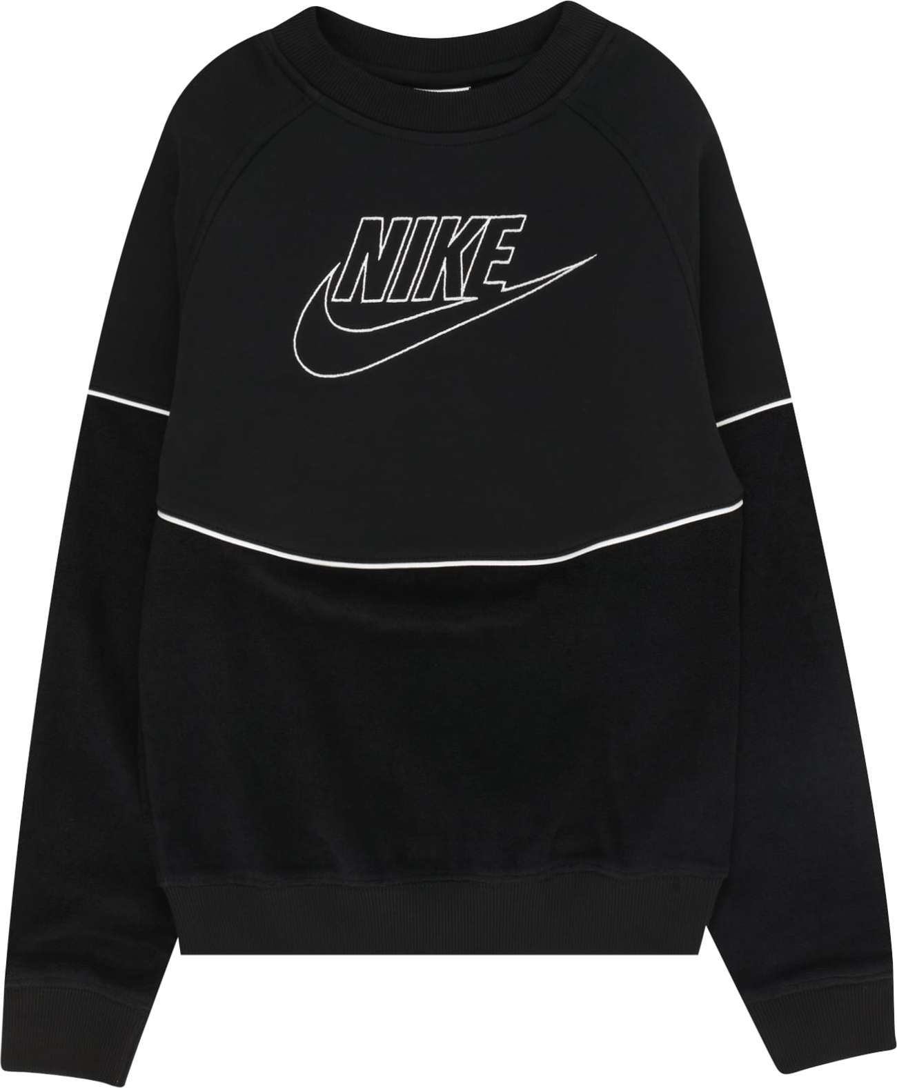 Mikina Nike Sportswear černá / bílá