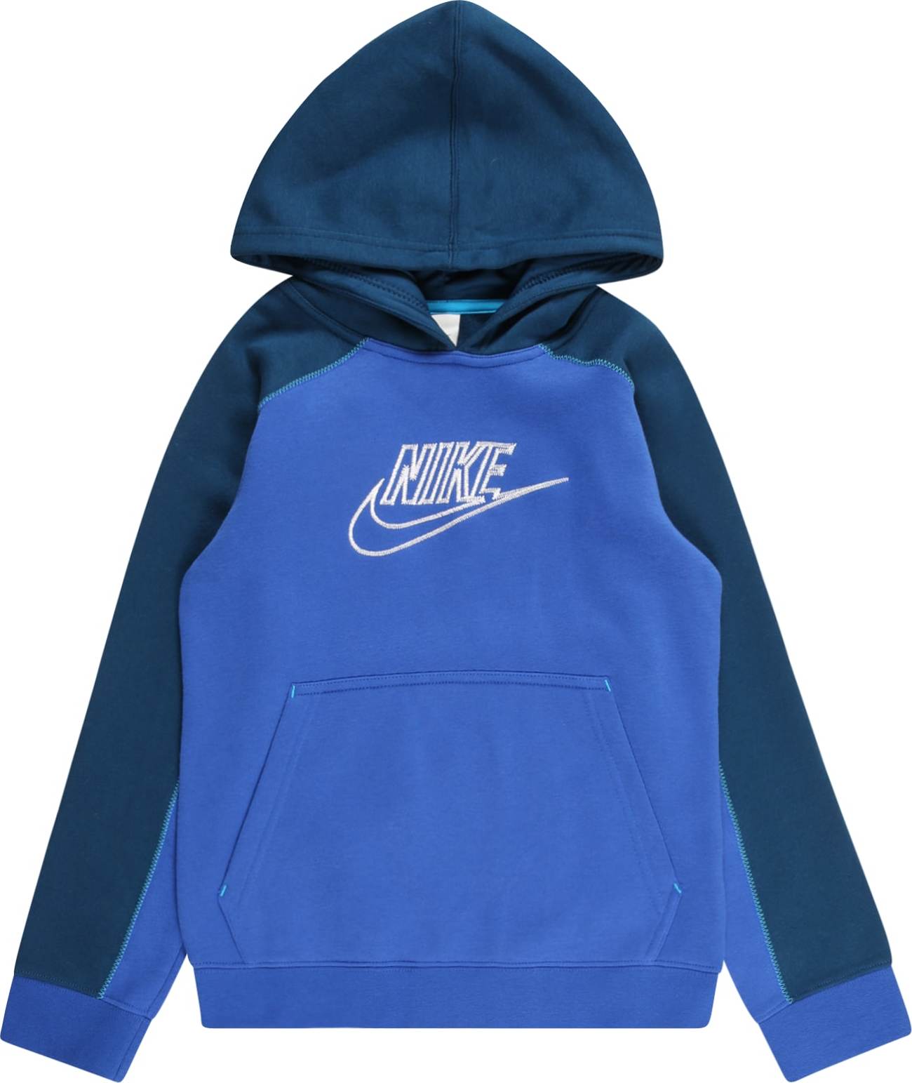 Mikina Nike Sportswear královská modrá / tmavě modrá / bílá