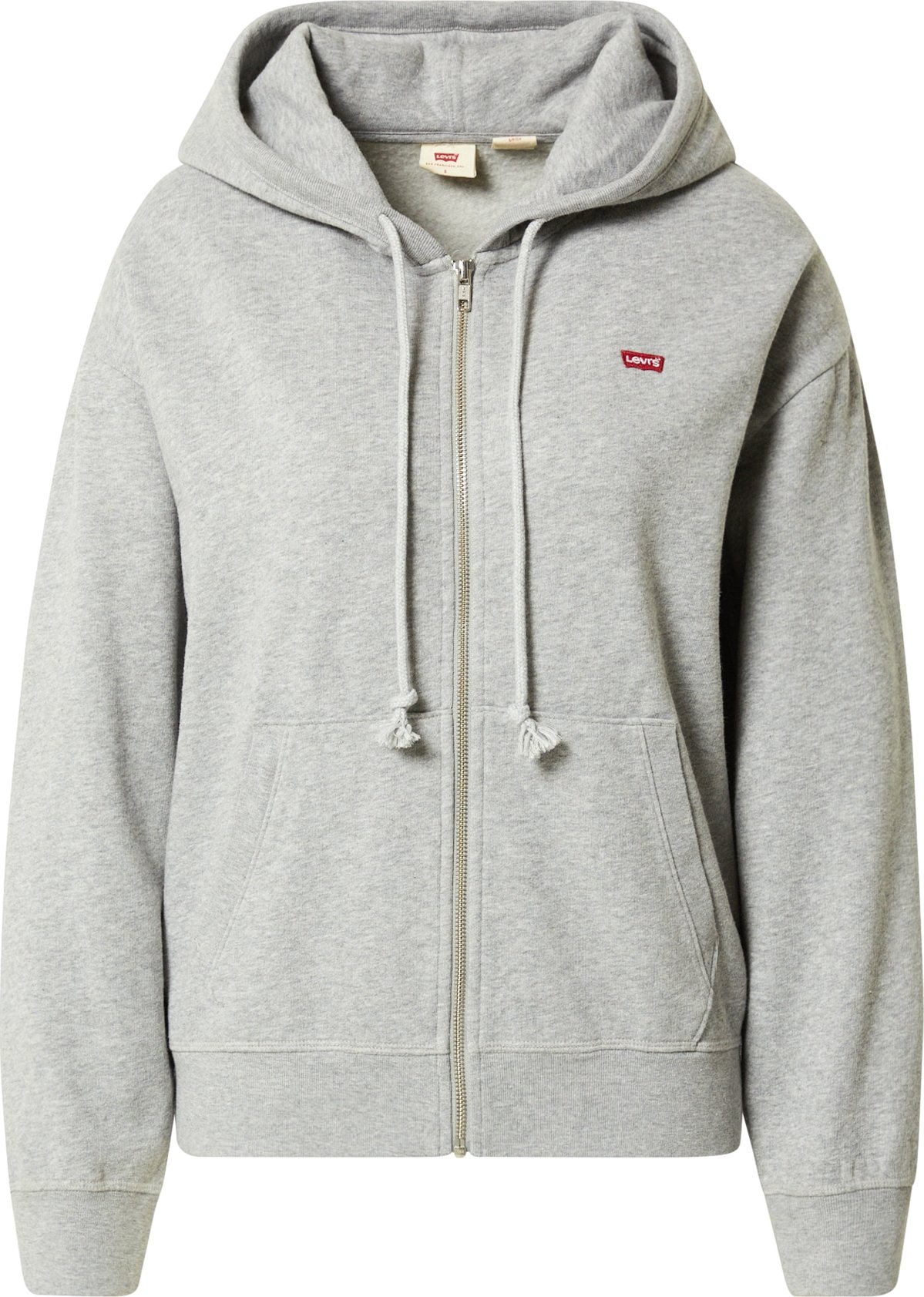 Mikina 'STANDARD ZIP HOODIE GREYS' Levis šedá