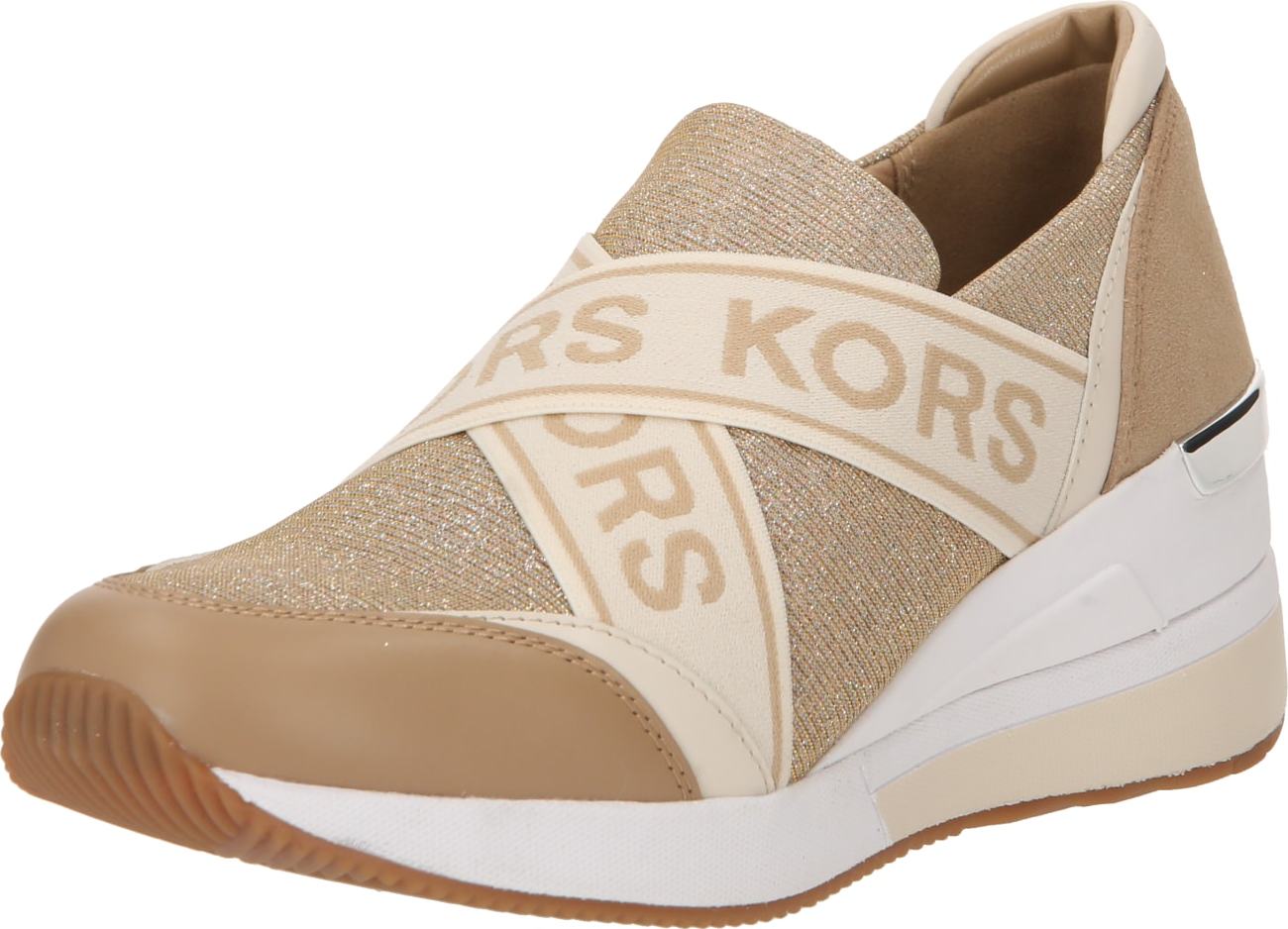 Slip on boty 'GEENA' MICHAEL Michael Kors krémová / velbloudí